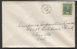 NEW BRUNSWICK SPLIT RING TOWN CANCEL COVER HOPEWELL CAPE