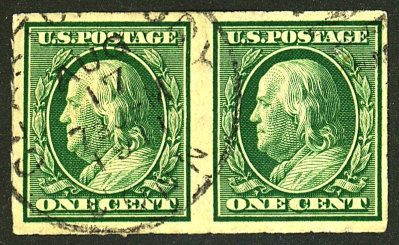 U.S. #383 USED PAIR