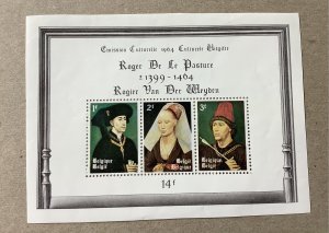 Belgium 1964 Scott B762  souvenir sheet MH - Rogier Van Der Weyden paintings