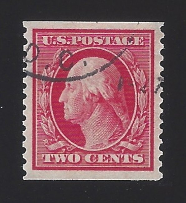 US #388 1910-11 Carmine Wmk 190 Perf 12 Vert Used VF SCV $2250