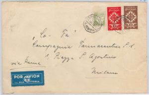 PORTUGAL  -  POSTAL HISTORY : AIRMAIL Cover to ITALY 19.06.1940 - ALA LITORIA