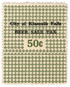 (I.B) US State Revenue : Beer Tax 50c (Klamath Falls - Oregon)