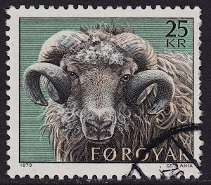 Faroe Islands - 1979 - Scott #42 - used - Ram