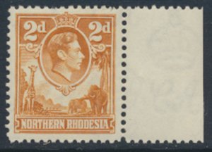 Northern Rhodesia  SG 31  SC# 31 MNH  1mm perf tear  see detail and scans