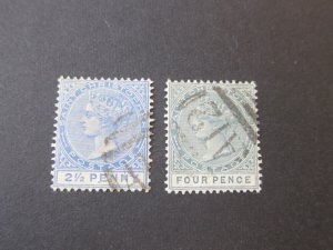 St Kitts & Nevis 1884 Sc 12,14 FU