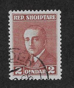 ALBANIA SC# 187 FVF/U 1925