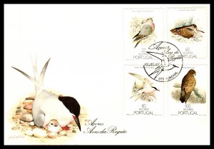 Azores 371-374 Birds U/A FDC