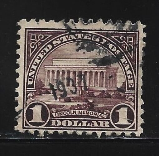 US Stamp Scott #571/A174-$ 1-Canc/LH-NG-1923