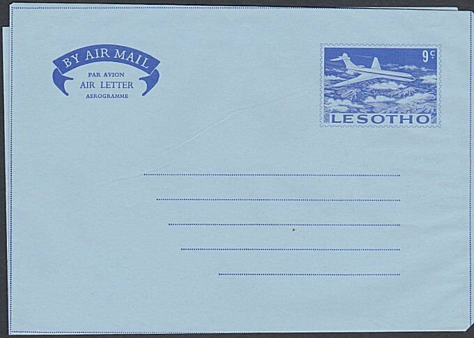 LESOTHO 9c aerogramme unused................................................L233 