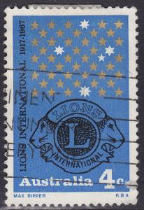 Australia 426 USED 1967 Lions Intl. 50th Anniversary 4c