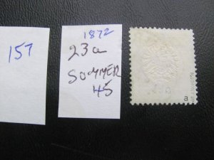 Germany 1872 USED SIGNED SOMMER MI. 23a SC 21 VF 45 EUROS (157) NICE CANCEL