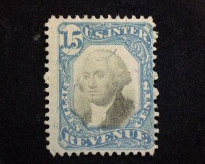 HS&C: Scott #R110 15 cent Revenue. F Used US Stamp