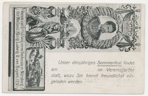 Postal stationery Bayern Memorial King Ludwig II von Bayern 