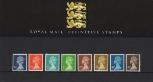 GB 1988 Harrison Machin Low Value Definitive 14p to 35p Presentation Pack no 15