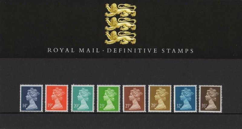 GB 1988 Harrison Machin Low Value Definitive 14p to 35p Presentation Pack no 15