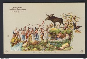 USA NAVAL - Hudson-Fulton Celebration #10 - NATIVE - Season Of Hunting postcard