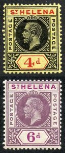 St Helena SG85/6 Set of 2 M/Mint