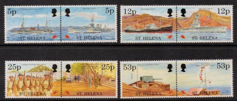 ST.HELENA SG690/7 1995 END OF SECOND WORLD WAR MNH