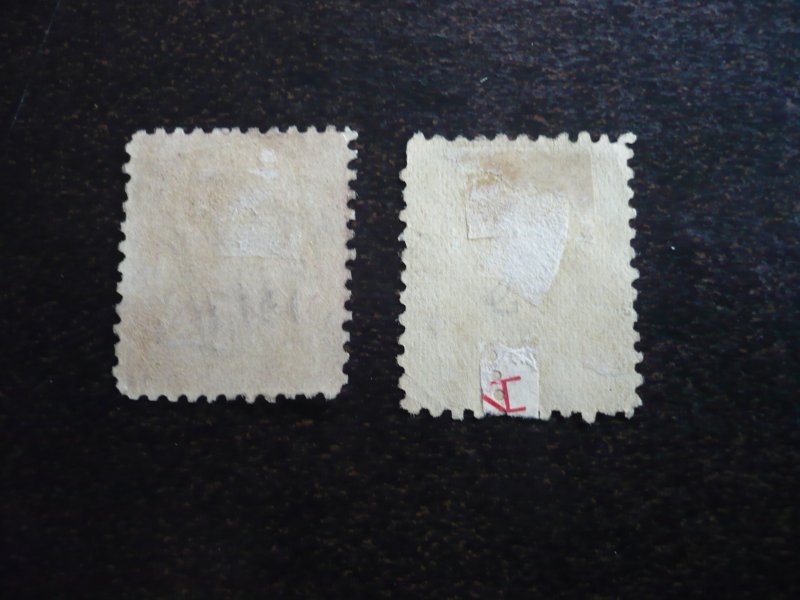 Stamps - Falkland Islands - Scott# 55-56 - Used Part Set of 2 Stamps