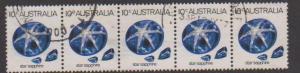 Australia Sc#562 Used Strip of 5