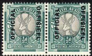 1947 South Africa Springbok ½ pence official issue Sc# O42 MNH CV $22.50