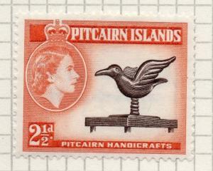 Pitcairn Islands 1957-58 Early Issue Fine Mint Hinged 2.5d. 096351