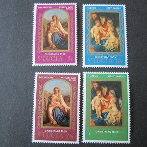 St Lucia 1969 Sc 245-8 Christmas Religion set MNH