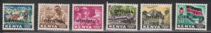 KENYA Scott # O1-6 MH - Official Overprint