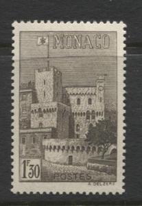 Monaco - Scott 168C - Palace of Monaco -1939 - MLH - Single 1.30f Stamp