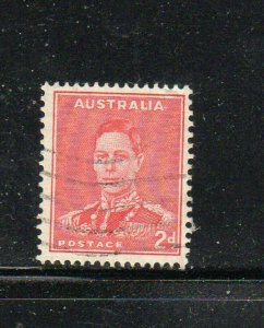 AUSTRALIA #169  1937  2p  KING GEORGE VI   F-VF  USED  e