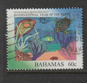 1997 Bahamas - Sc 895 - used VF - 1 single - Year of Reefs