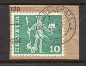Switzerland Fine Postmark 1968 on 10c. 062067