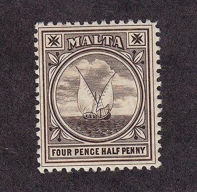 Malta Scott # 15 VF OG mint lightly hinged nice color cv ...