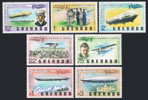 Grenada 834-840, MNH. Michel 872-878. Aviation, 1978. Lindbergh, Zeppelin.