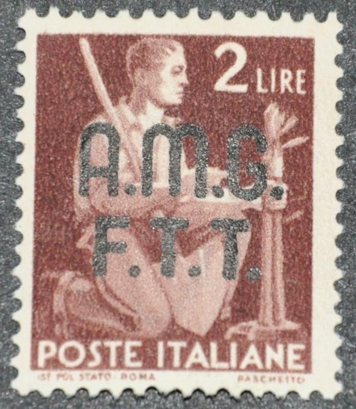DYNAMITE Stamps: Trieste Scott #4  USED