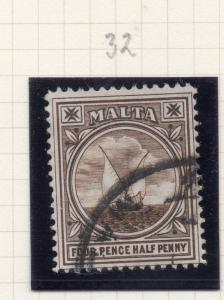 Malta 1899 Early Issue Fine Used 4.5d. 275627