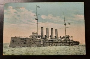 1908 Postcard Cover Royal Navy HMS Spartiate Crystal Brook South Australia