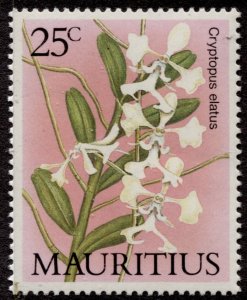 Mauritius #638 Orchids Used CV$0.75