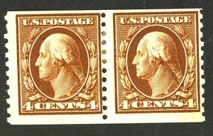 U.S. #446 MINT PAIR OG HR
