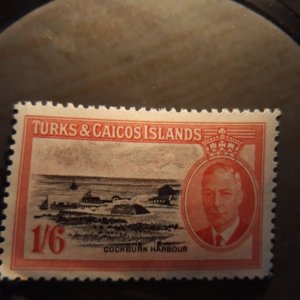 Turka& Caicos 114  1950 single VF  NH