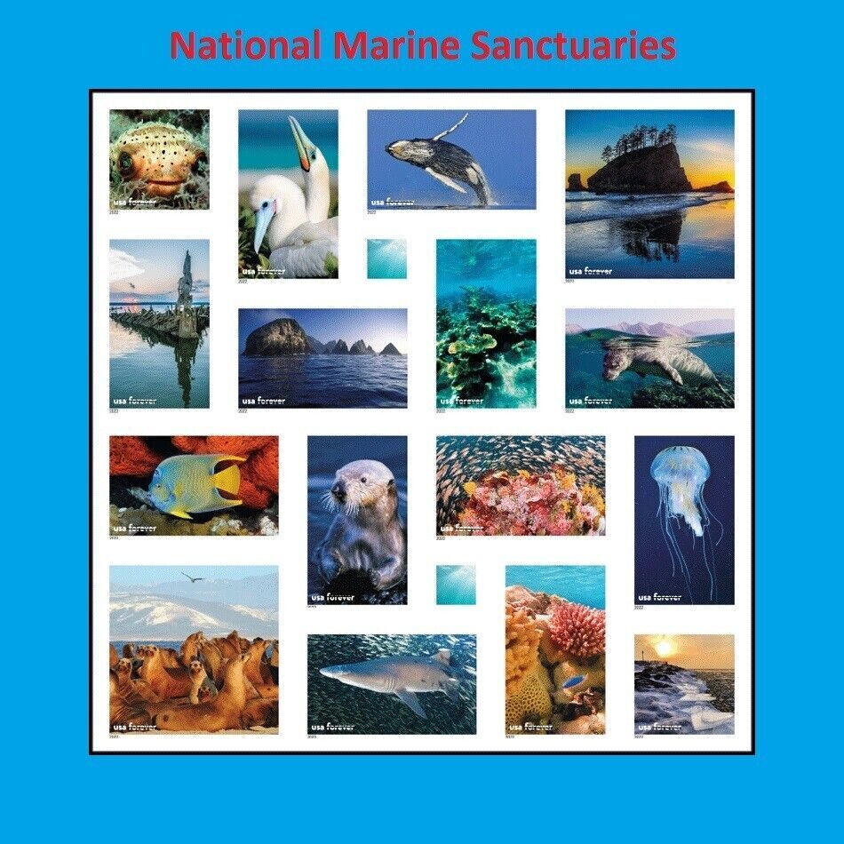 US 5713q National Marine Sanctuaries imperf NDC sheet (16 stamps) MNH