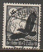 Germany C54, 100pf HIGH VALUE. Early Air Mail Used. F-VF. (2)