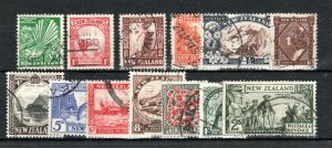 New Zealand 1935-36 values to 2s FU/GU