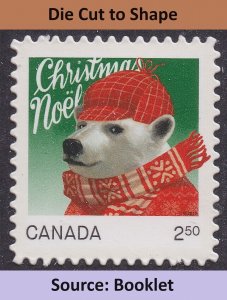 Canada 2883i Christmas Animals Polar Bear $2.50 DCTS single MNH 2015