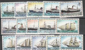 FALKLAND ISLANDS #260a-74a MINT NEVER HINGED COMPLETE