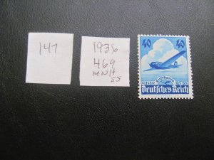 Germany 1936 MNH SC 459 SET VF 55 EUROS (147)