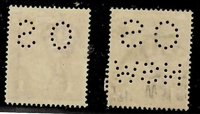 Australia  #  61  used   perfin