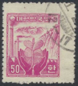 Korea  Sc# 212  Used see details face & reverse scans   
