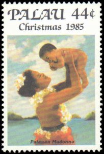 Palau #90-93, Complete Set(4), 1985, Christmas, Never Hinged