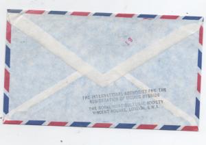 Great Britain Scott# MH23A  type 2, MH101  used on cover to U.S.A.